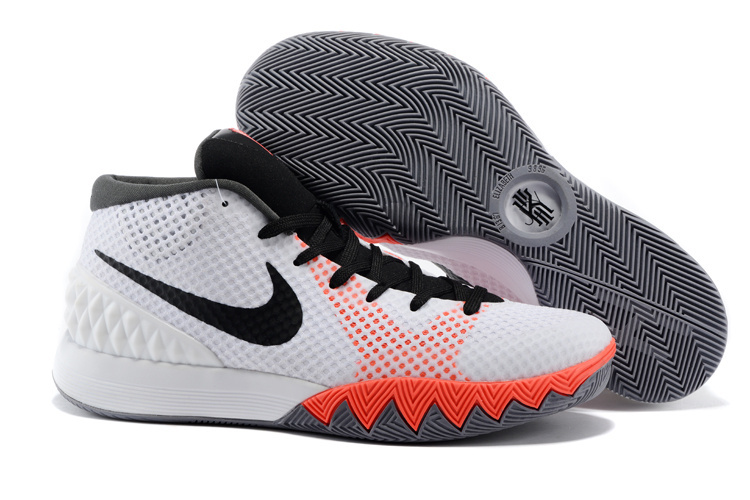 Women Nike Kyrie 1 White Black Pink Basketball Shoes - Click Image to Close