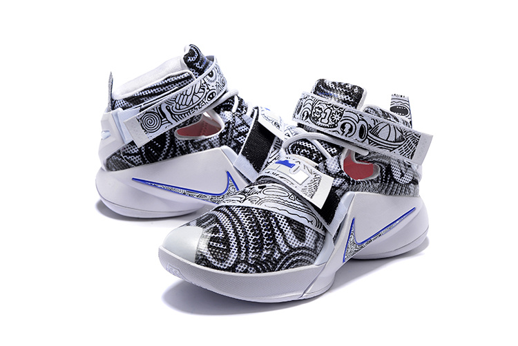 Women Nike Lebron Solider 9 Fantasy Black Basketabll Shoes