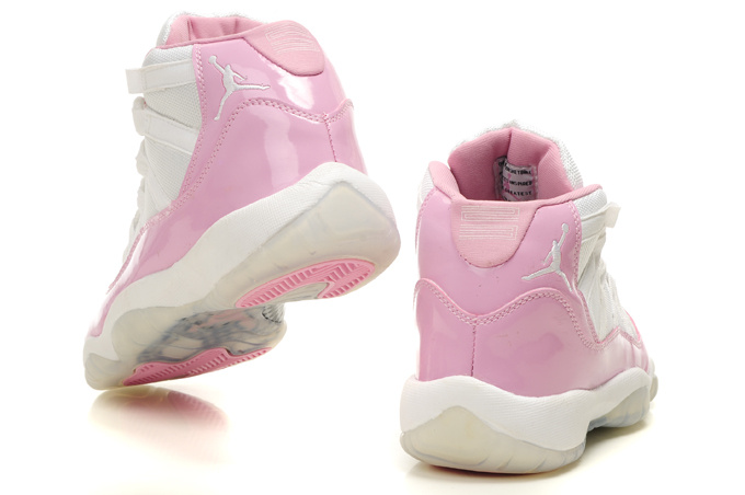 Womens Air Jordan 11 Retro White Pink Shoes