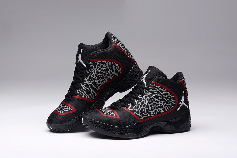 Womens Air Jordan 29 Black Red Shoes