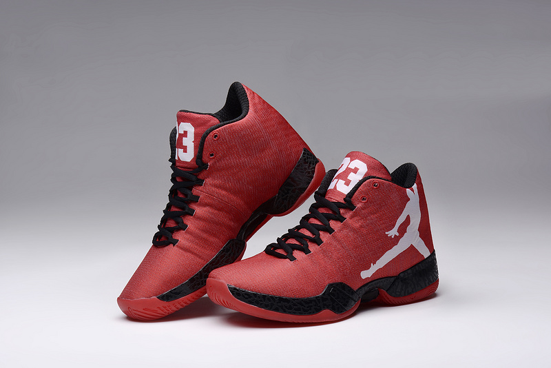 Womens Air Jordan 29 Red Black White Shoes - Click Image to Close