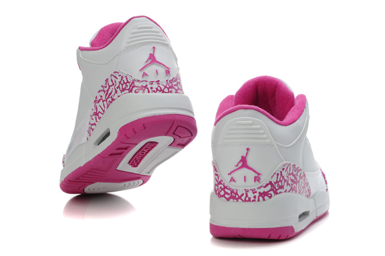 Womens Air Jordan 3 Retro White Pink Shoes