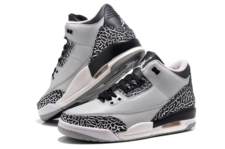 Womens Air Jordan 3 Retro Wolf Grey Shoes