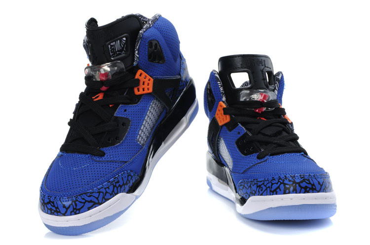 Womens Air Jordan 3.5 Blue Black Orange Shoes