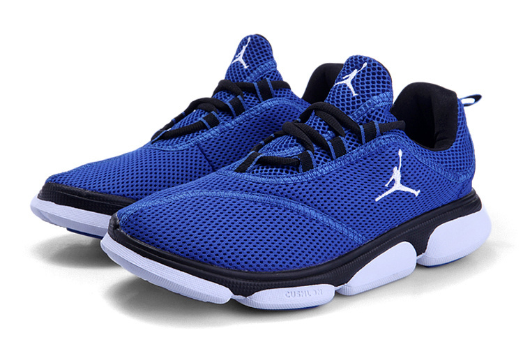 Womens Air Jordan Running Shoes Blue White - Click Image to Close