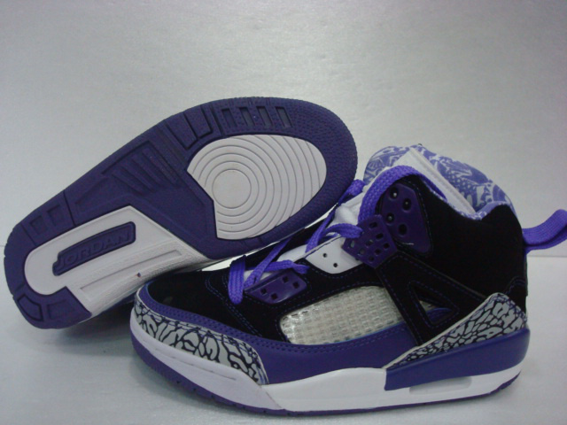 Womens Air Jordan 3.5 Purple Black Grey Cement White Shoes