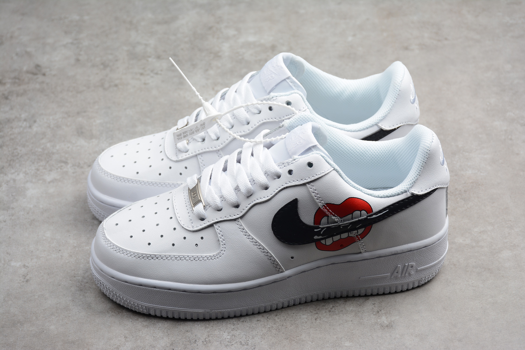 womens nike air force 1 low white red black