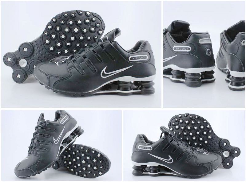 Shox NZ All Black Silver Shoes - Click Image to Close