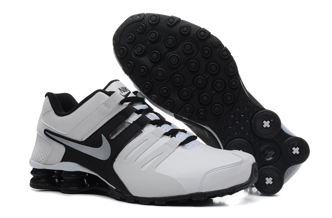 New Men's Shox Current White Black Shoes