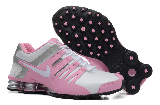 New Women's Shox Current White Pink Shoes - Click Image to Close